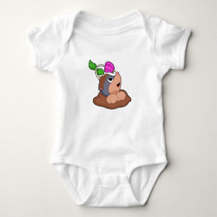 Mole Earth Flower Baby Bodysuit