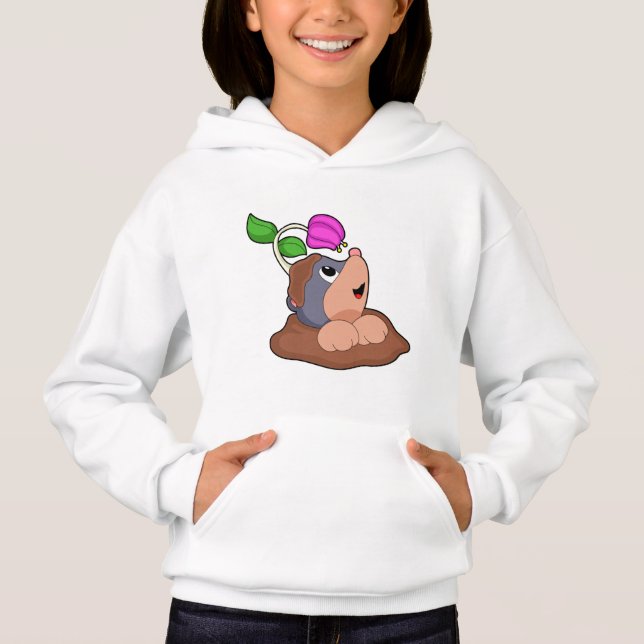 Mole Earth Flower Hoodie (Front)
