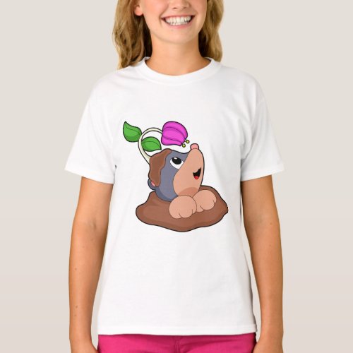 Mole Earth Flower T_Shirt