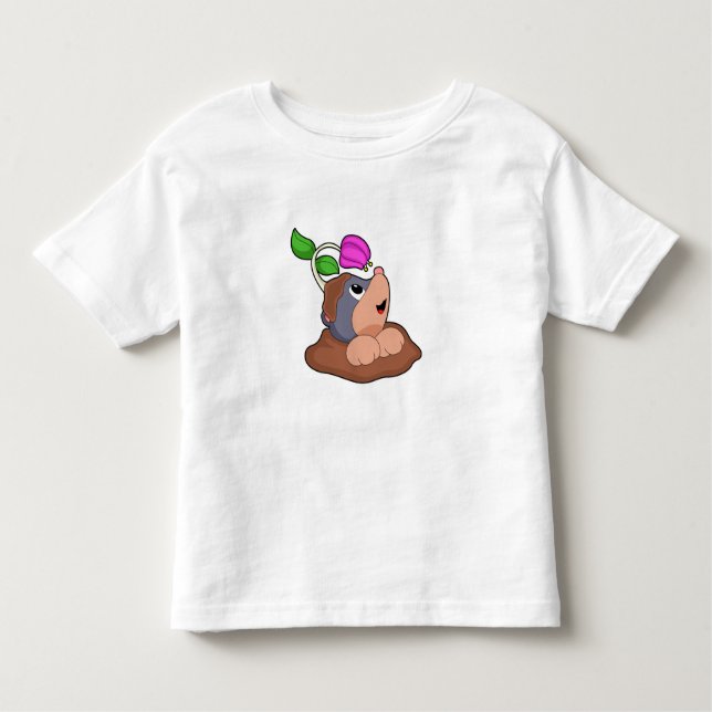 Mole Earth Flower Toddler T-shirt (Front)
