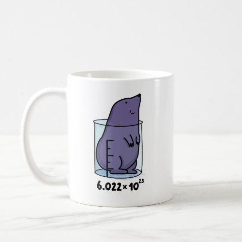 Mole Equation Cute Mole In A Beaker Pun Coffee Mug