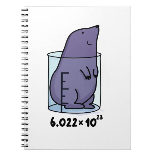 Mole Equation Cute Mole In A Beaker Pun Notebook