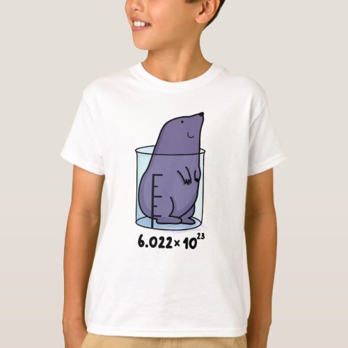 Mole Equation Cute Mole In A Beaker Pun T_Shirt