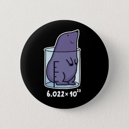 Mole Equation Funny Mole In A Beaker Pun Dark BG Button