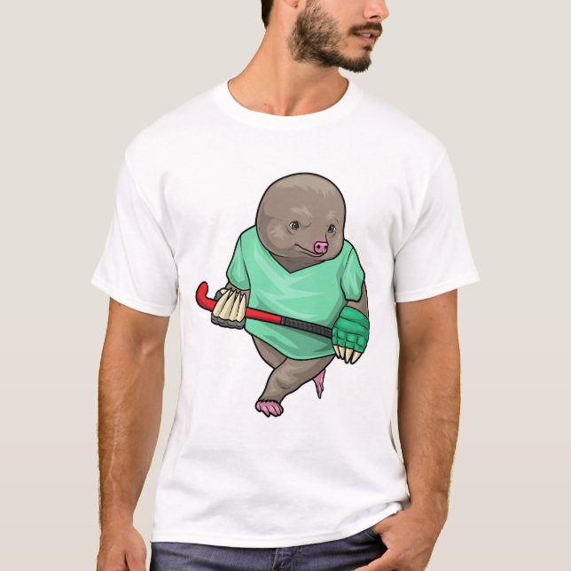Mole Field hockey Field hockey stick Sports T-Shirt (Front)