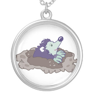 Mole Hole Silver Plated Necklace