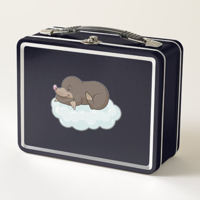 Mole on Clouds Metal Lunch Box (Front)