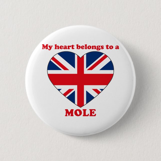 Mole Pinback Button (Front)
