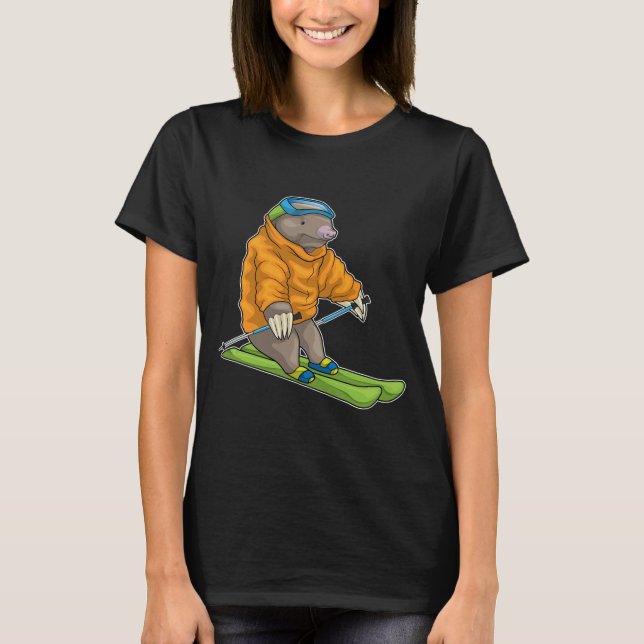 Mole Skier Ski T-Shirt (Front)