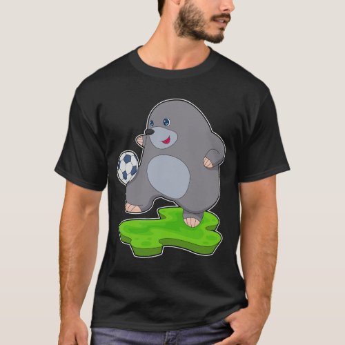 Mole Soccer player Soccer Sports T_Shirt