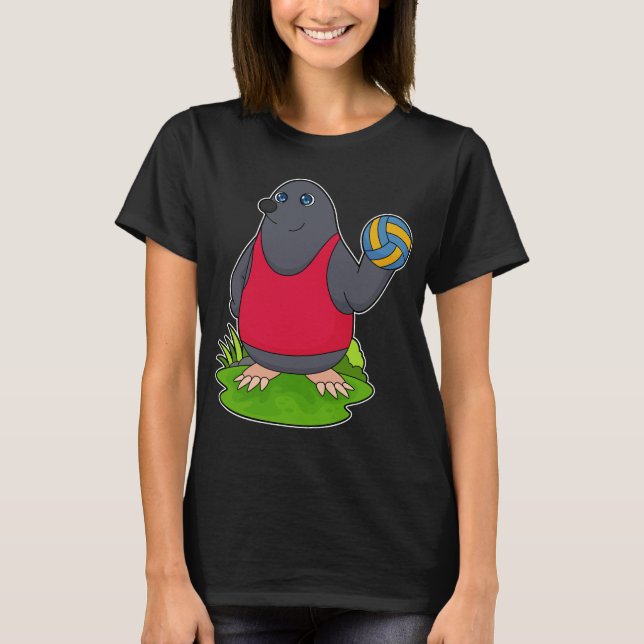 Mole Volleyball player Volleyball T-Shirt (Front)