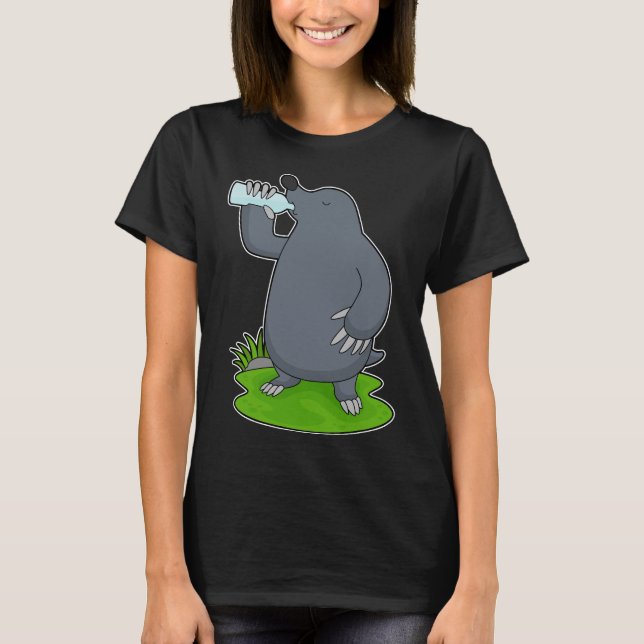 Mole Water bottle T-Shirt (Front)