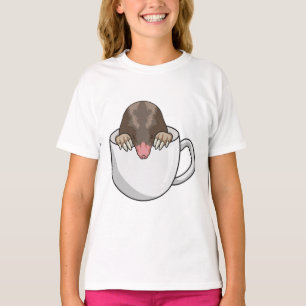 Mole with Cup of Coffee T-Shirt