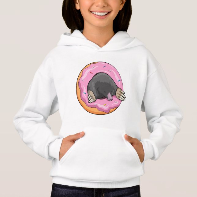 Mole with Donut Hoodie (Front)