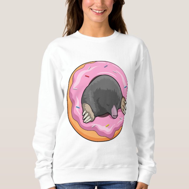 Mole with Donut Sweatshirt (Front)