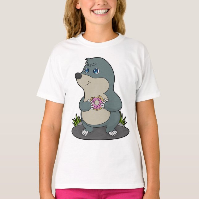 Mole with Donut T-Shirt (Front)