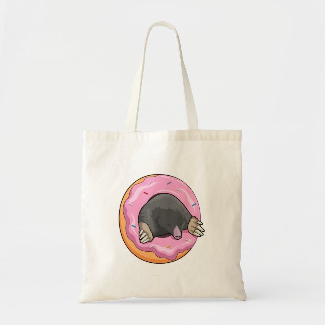 Mole with Donut Tote Bag (Front)