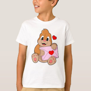 Mole with Heart Envelope T-Shirt