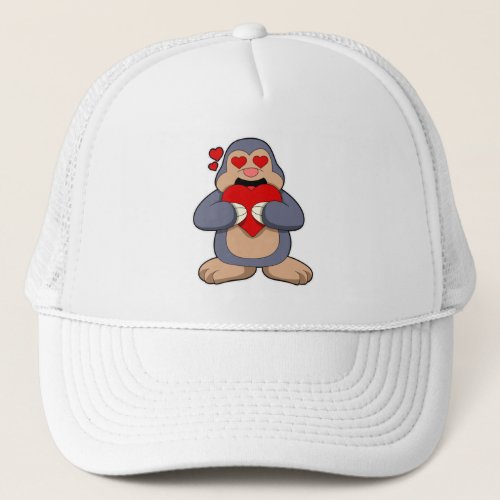 Mole with Heart Trucker Hat