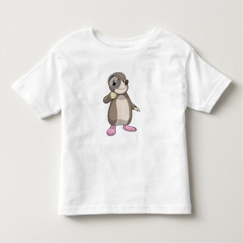 Mole with Magnifying glass Toddler T_shirt