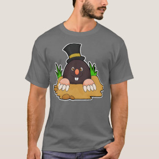 Mole with Molehill Hat T-Shirt