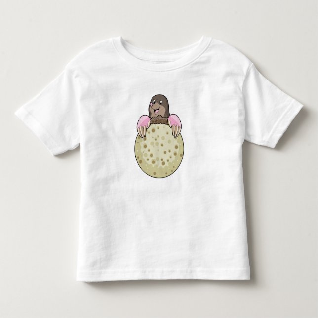 Mole with Moon Toddler T-shirt (Front)