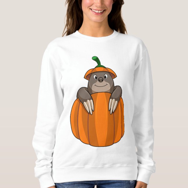 Mole with Pumpkin Sweatshirt (Front)