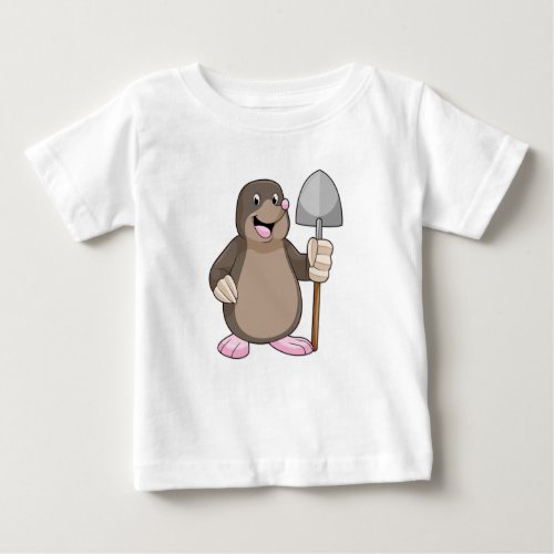 Mole with Shovel Baby T_Shirt