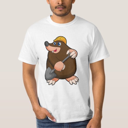 Mole with Shovel  Hard hat T_Shirt