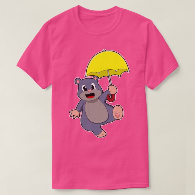 Mole with Umbrella T-Shirt (Design Front)