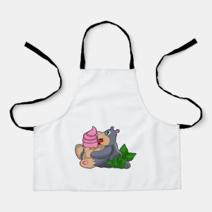 Mole with Waffle ice cream Apron