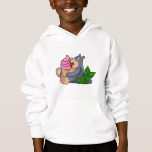 Mole with Waffle ice cream Hoodie