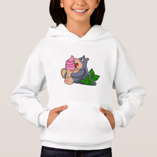Mole with Waffle ice cream Hoodie (Front)