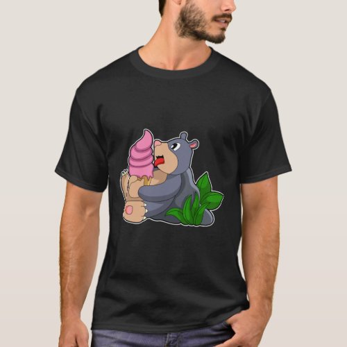 Mole with Waffle ice cream T_Shirt