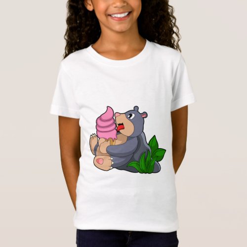 Mole with Waffle ice cream T_Shirt