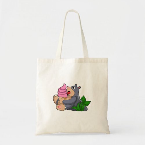 Mole with Waffle ice cream Tote Bag