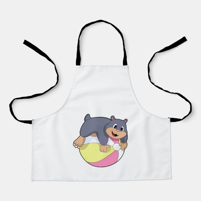 Mole with Water polo.PNG Apron (Front)