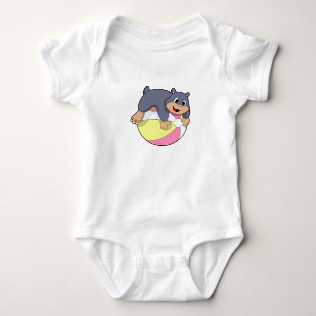 Mole with Water polo.PNG Baby Bodysuit (Front)