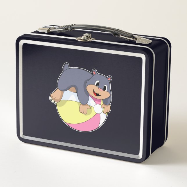 Mole with Water polo.PNG Metal Lunch Box (Front)