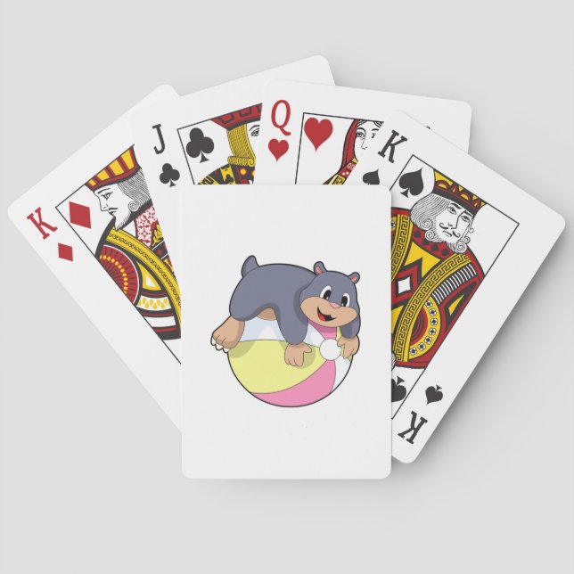 Mole with Water polo.PNG Poker Cards (Back)