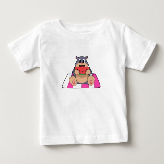 Mole with Watermelon.PNG Baby T-Shirt (Front)