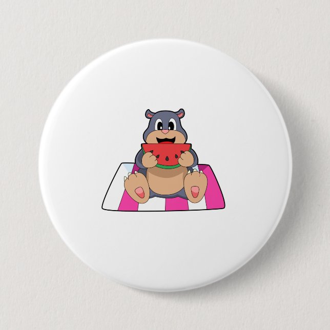 Mole with Watermelon.PNG Button (Front)