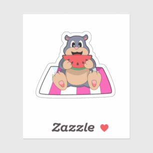 Mole with Watermelon.PNG Sticker