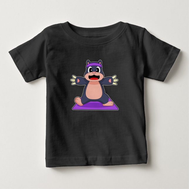 Mole Yoga Fitness Gymnastics Baby T-Shirt (Front)