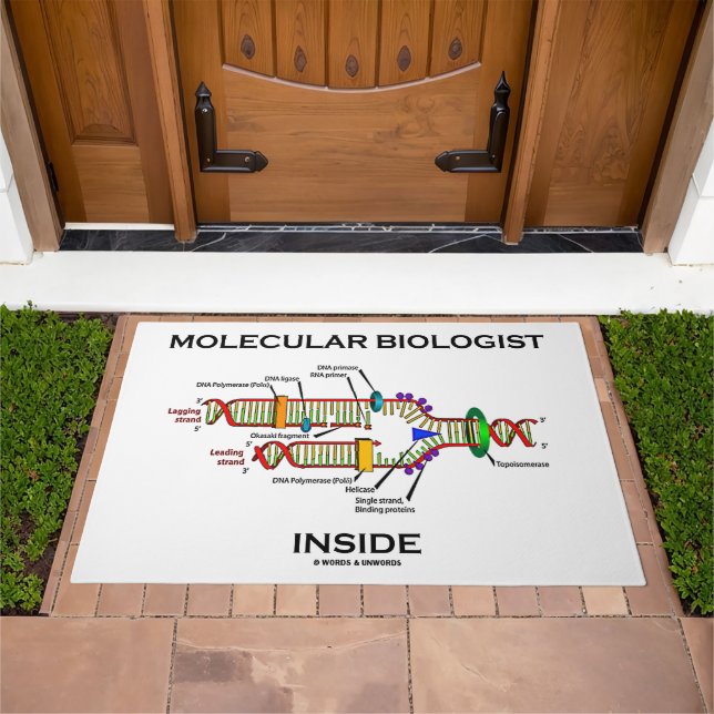 Molecular Biologist Inside DNA Replication  Doormat (Outdoor)