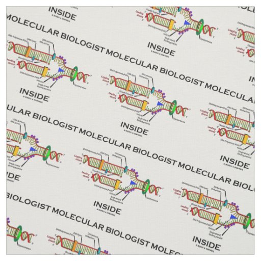 Molecular Biologist Inside DNA Replication Fabric