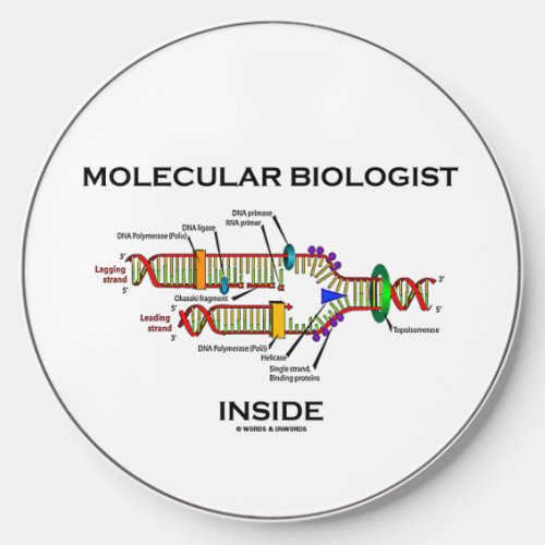 Molecular Biologist Inside DNA Replication  Wireless Charger