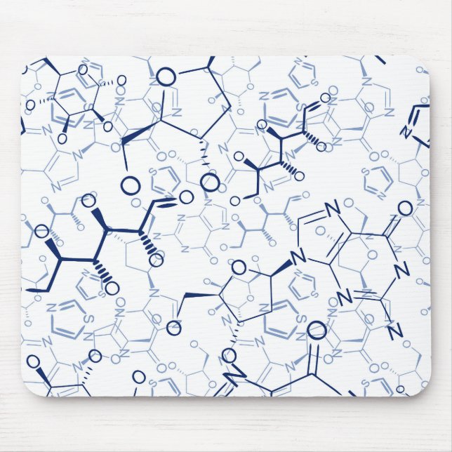 Molecular Compound Construct Chemistry Mouse Pad (Front)