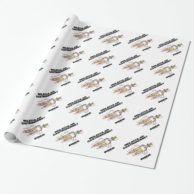 Molecular Gastronomist Inside (DNA Replication) Wrapping Paper (Unrolled)