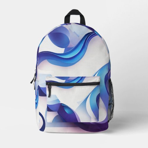 Molecular shape printed backpack